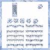 15 Pcs PET Long Floral Stickers Collage Embelishment Stickers for Card Making Scrapbook Materials Craft Daily Planner