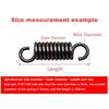 Spring Steel Single Hook Spring Tension Spring Wire Dia 3.0mm Outer Dia 16/20/25mm Length 50/100/110/120/130/150/160/180/200/280