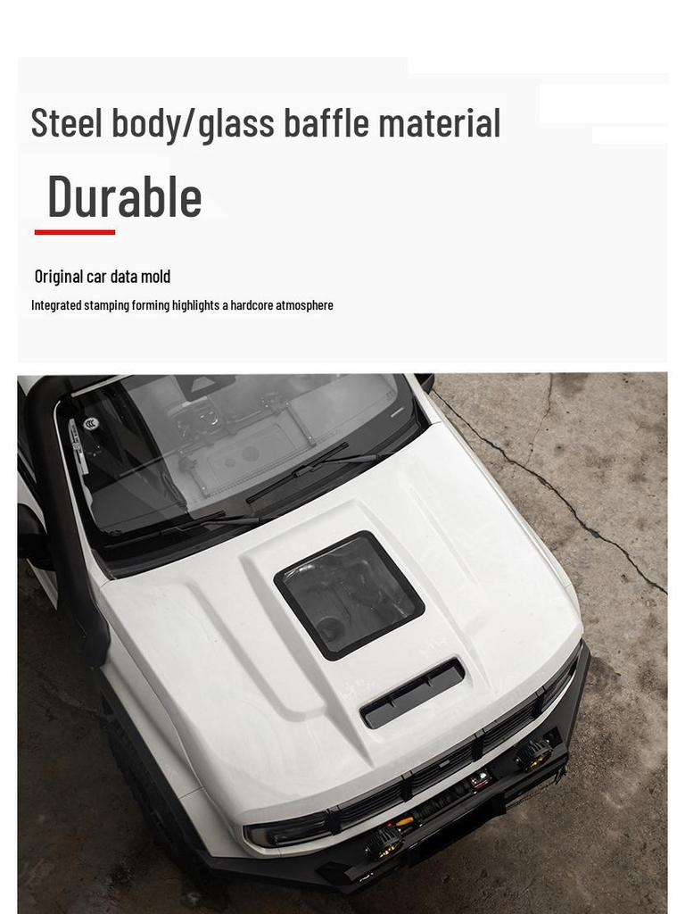 2024 BJ40 Off-Road Hood with Glass Air Intake & Muscular Design