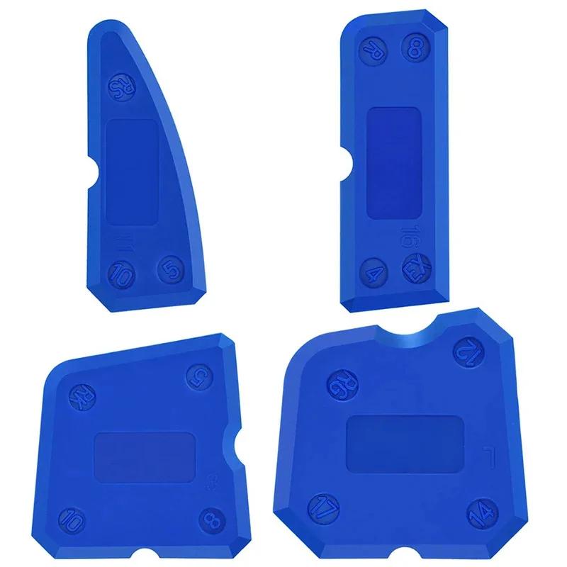 Set de instrumente de calafat din silicon Dispozitiv de împrăștiere a etanșării pentru îmbinări Spatulă răzuitoare pentru țiglă, fereastră, chit, îndepărtarea marginilor Unelte de construcție de bucătărie