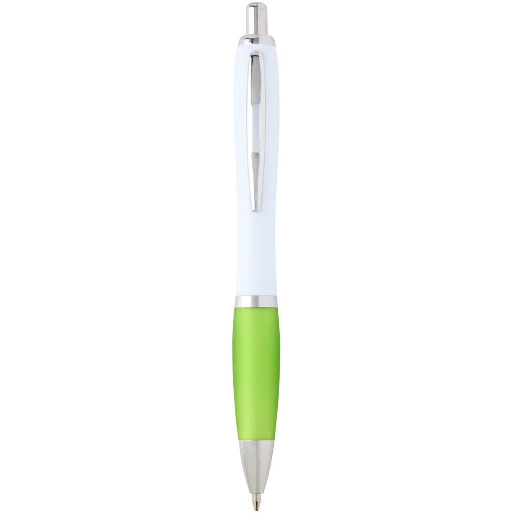 Plastic pen recycled "Nash" (blue ink) Grein lime
