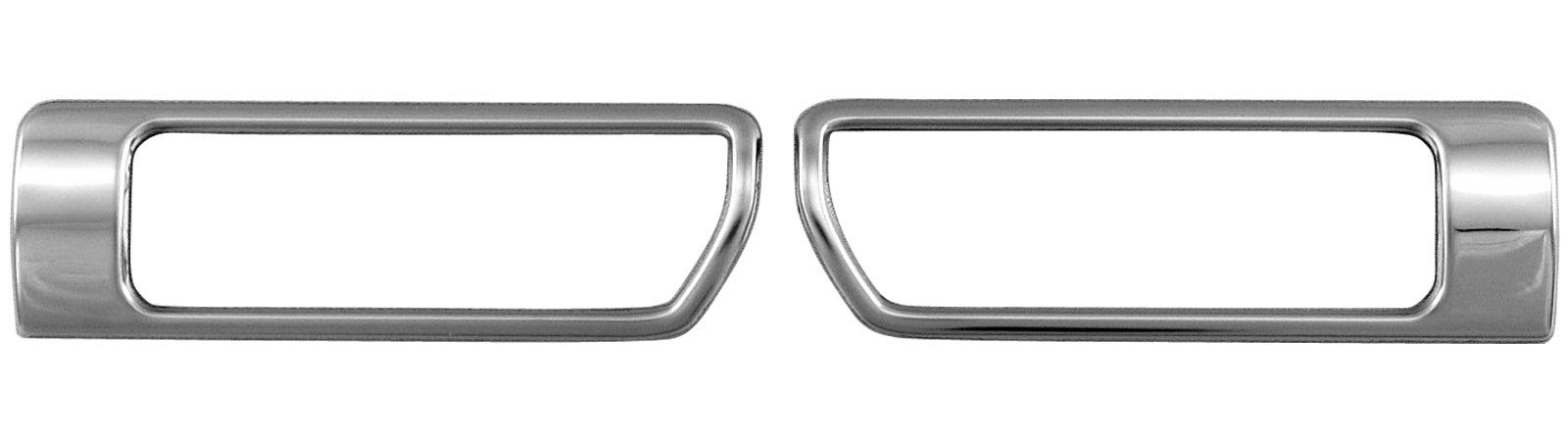 BRIGHTZ Finish Stainless Steel Plated Defroster Ring for Hustler Ultra-Mirror (2-Piece) MR92S/MR52S (INT-ETC-399) R92/R52/92S/52S/92/52/90/50