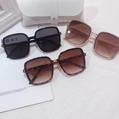 Fashion Large Frame Rice Nail Sunglasses Trendy Sunglasses Women'S Personality Square Sunglasses