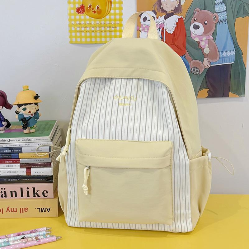 Schoolbag milk exhaling vitality feeling color matching cute primary school schoolbag female high-value class junior high school student literary 