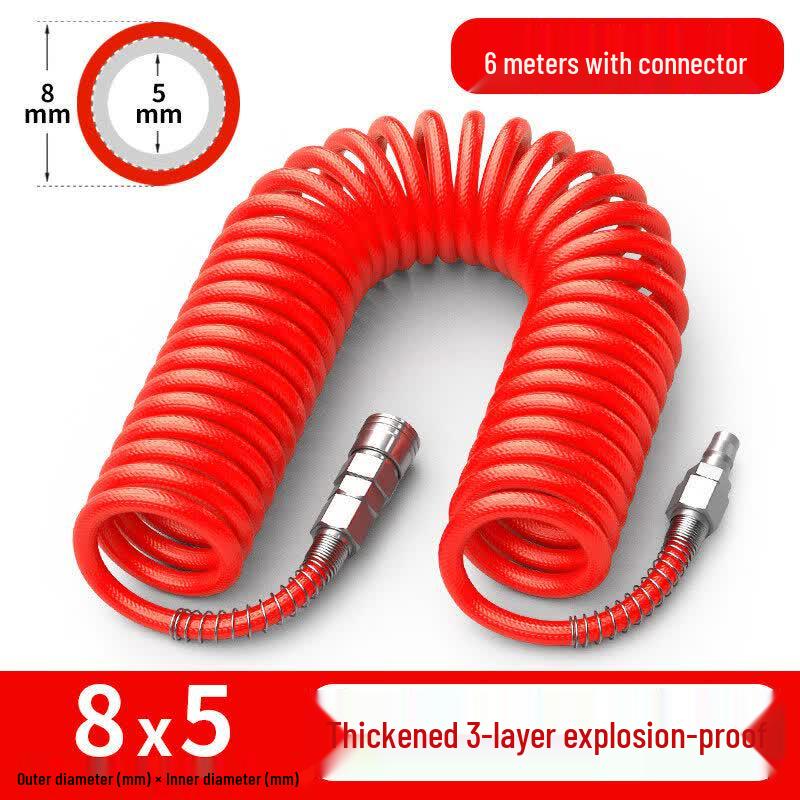 Aokewen PU Braided Spring Air Hose