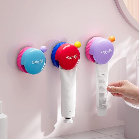 Wall Mount Toothpaste Hanging Clip with Hook Waterproof Strong Load-bearing