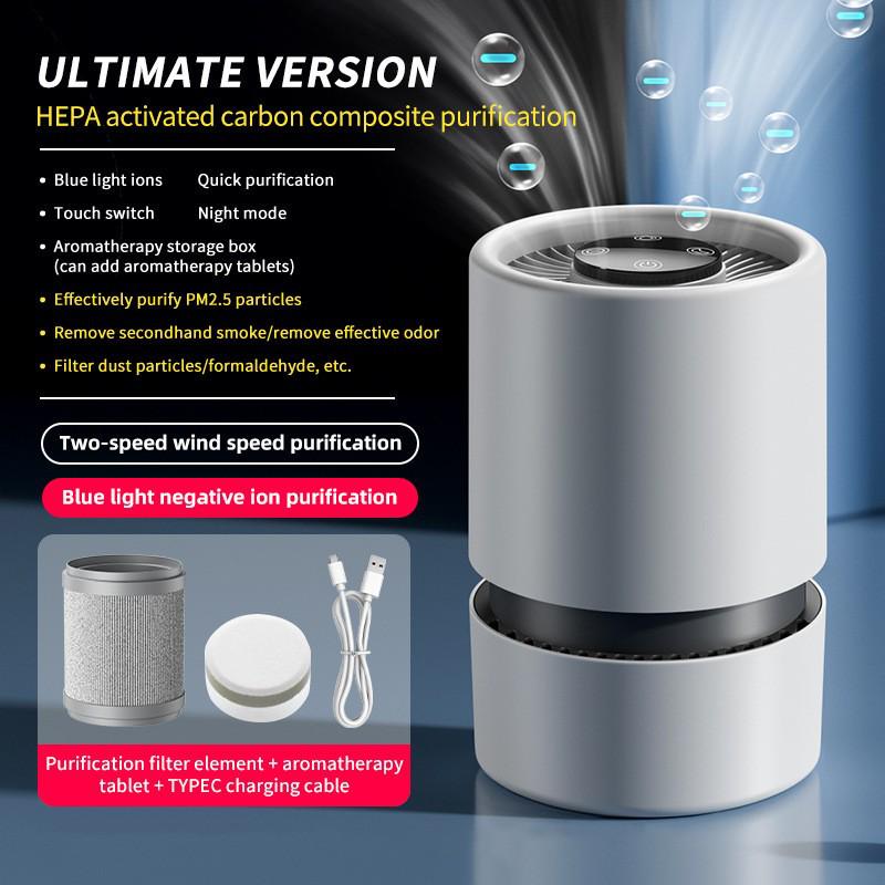 Desktop Air Purifier for Secondhand Smoke and PM2.5 Removal