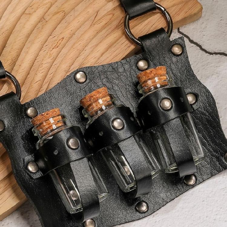 Medieval Alchemist Belt Costume Fantasy Embossed Wizard Belt Themed Party Props for Assassins and Medics