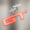 3D Metall Auto Styling GT Emblem Aufkleber Auto Chrom Frontgrill Abzeichen Decal für KIA BMW Ford Shelby GT Alfa Romeo Mercedes tm2