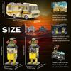 Classic Breaking Bad RV White and Pink Characters Model 3-in-1 Movie Protagonist Building Blocks Toy for Kids Adults