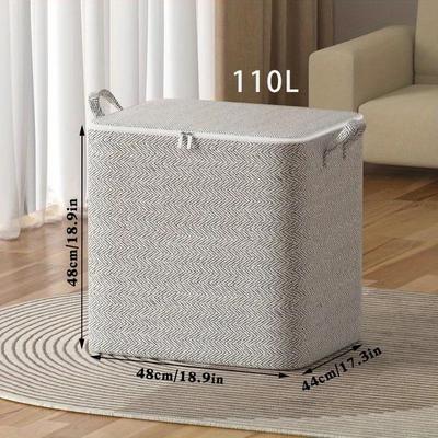 Storage Box Household Clothes Finishing Box Wardrobe Clothes Artifact Foldable Basket Bags Large Capacity Oversized Storage Box