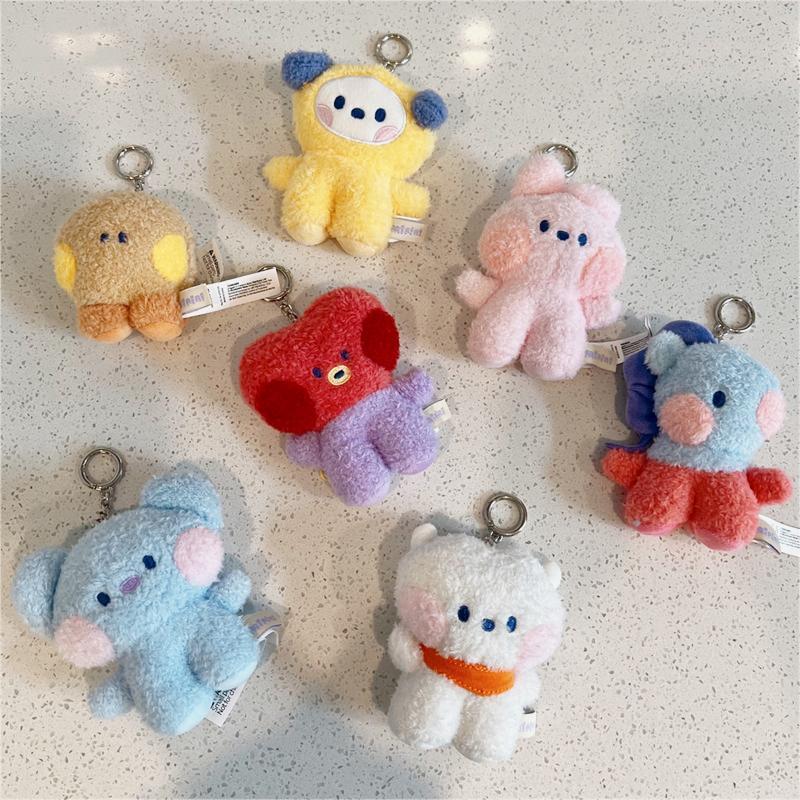 Cute Korean Ins Trend Popular Mini Plush Doll Pendant Cartoon Bag Decoration Gift Pearl Velvet Fill Material Not Multifunctional