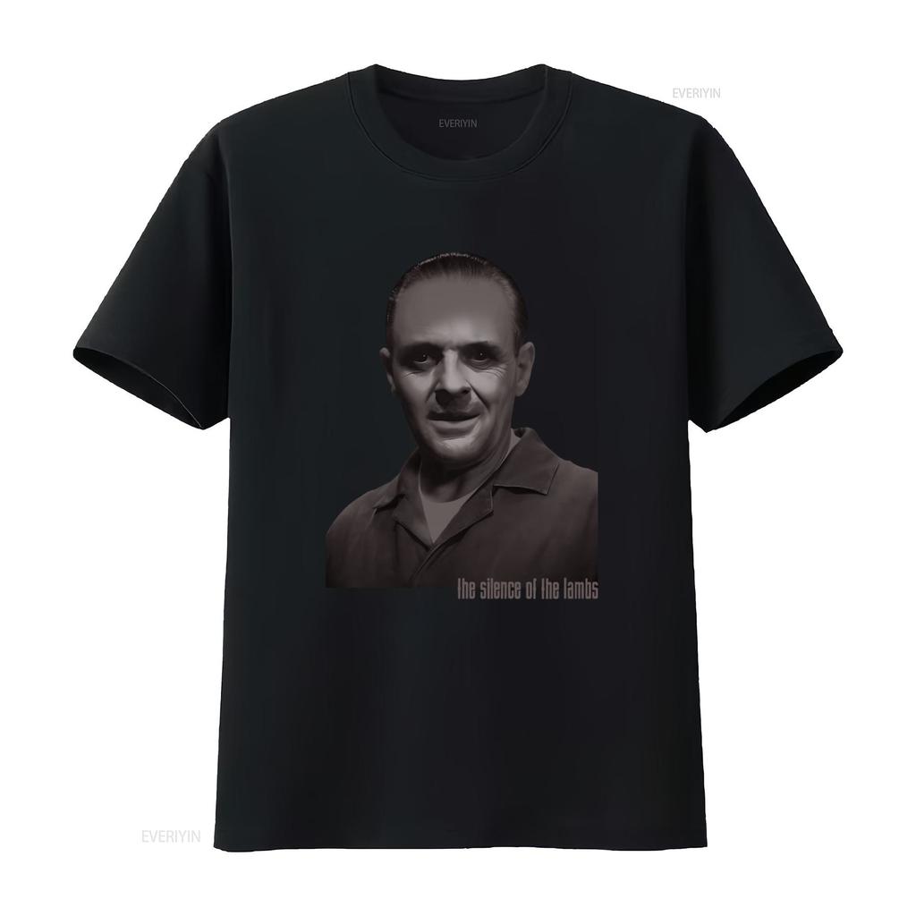 Hannibal Lecter Silence of the Lambs T Shirt Official Movie Merchandise Vintage Washed Stretched Stylish Fashion Graphic