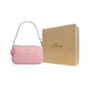 Coach Nolita 19 Heart Pendant Chain Handle Zipper Closure Patent Leather Handbag Small Women Handbag Pink CCZ27-SVPK