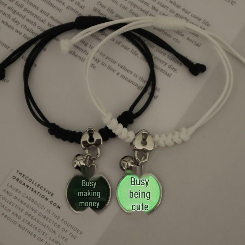 Korean Style Unisex Luminous Bracelet - Ideal for Students, Couples, and Friendships