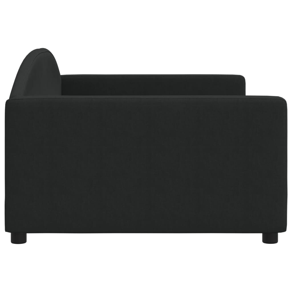 Daybed Black 100x200 Cm Fabric