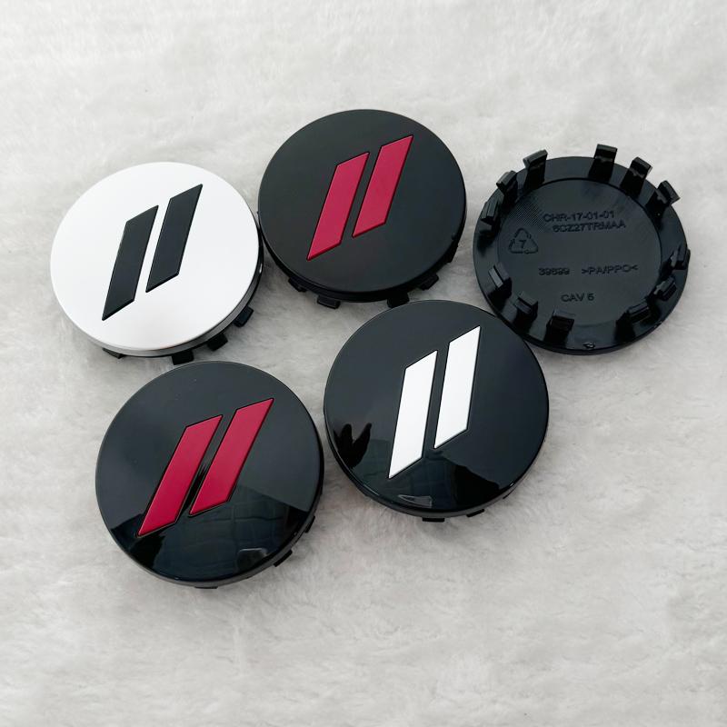 4pcs x 63mm Car Logo Wheel Center Hub Caps Rim Cover Emblem Sticker for Dodge Charger Challenger Hell Cat SRT for Chrysler 300C AA8