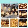 Beautifully Crafted Led Christmas String Lights With Classic Santa And Snowman Figures For Joyful Atmosphere