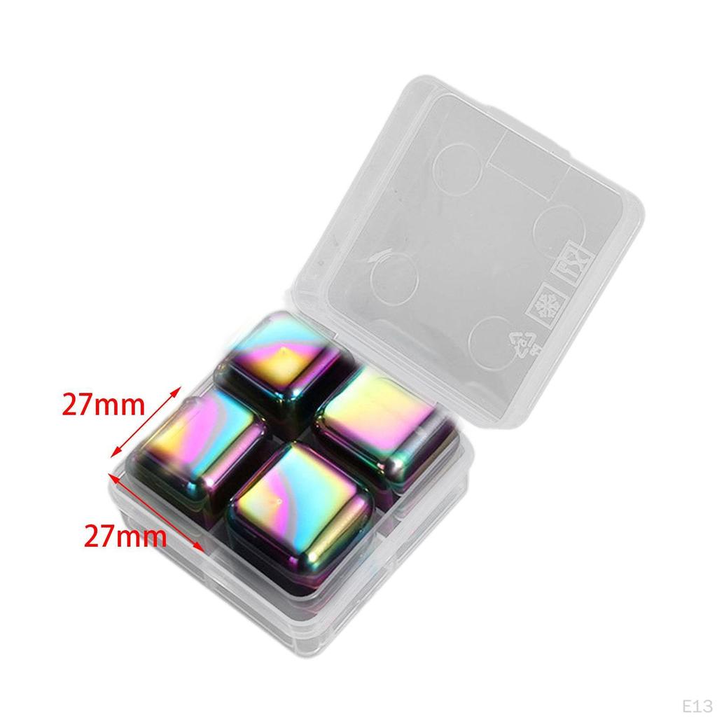 Stainless Steel Ice Cubes for Refreshing Drinks, Entertaining And Gifting