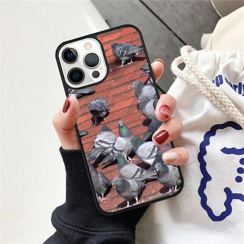 

Pigeons Doves Bird Birds Flock Animal Phone Case For iPhone 17 Air 15 16 Cover 11 13 14 Pro Max 12 Plus Max XR iPhone 17pro