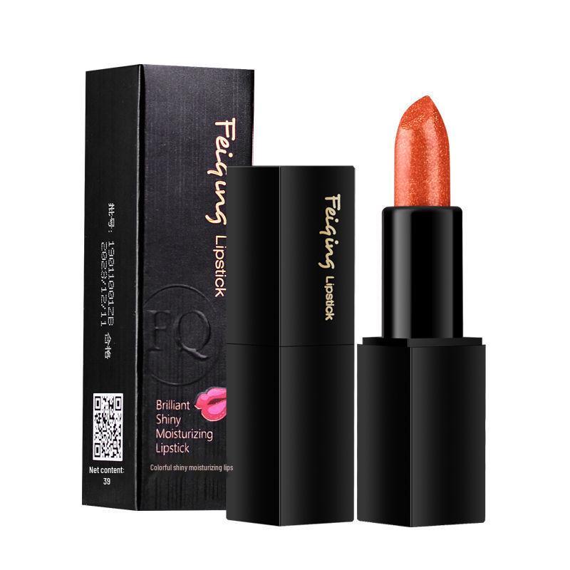Feiqing Schimmernder Meerjungfrauen Lippenstift & Lidschatten Duo - Kartoffelviolett, Tomatenrot, Grapefruit Perlmutt