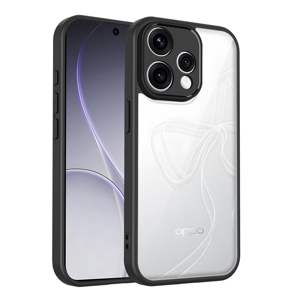 KEYSION Transparent Phone Case for OPPO Reno15 Pro Max 5G Soft Silicone+PC Clear Shockproof Phone Back Cover for OPPO Reno15 F 5G