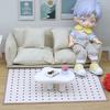 1/12 Scale Couch Model Modern Miniature Sofa Realistic Wooden Dollhouses Furniture For Bedroom Living Room