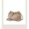 Borsa pieghevole di alta gamma Catena dorata 2026 Pelle di mucca Versatile a nuvola Monospalla Sottobraccio a tracolla Donna