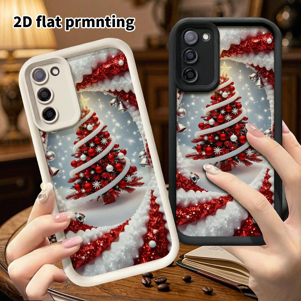 Phone Case: 2D Flat Samsung Galaxy A34 A35 M05 M06 S20 S22 S21 FE Plus 5G Gradient Protective Case, Candy Cane, Christmas and Halloween Gift