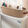 Paniers de Rangement Tressés en Corde de Coton Nordique Boîtes de Rangement Organiser Articles Divers de Bureau Panier de Rangement Articles Divers Clés Cosmétiques Rangement
