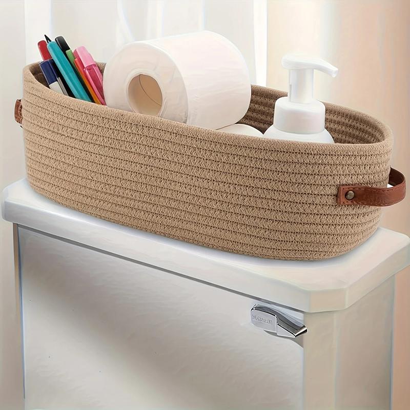 Paniers de Rangement Tressés en Corde de Coton Nordique Boîtes de Rangement Organiser Articles Divers de Bureau Panier de Rangement Articles Divers Clés Cosmétiques Rangement