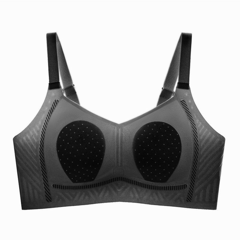

Ultra-thin rabbit ears, large size, jelly glue, no steel ring, bra gathered, breathable, large chest, no traces. 3XL чорний
