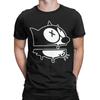 T-shirt à Manches Courtes Imprimé Graphique pour Hommes Femmes F-Felix le Chat Dessin Animé 100% Coton Vêtements T-shirts