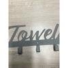 Wrought Iron Wall Hook Farmhouse Entryway Organizer Vintage Letter Shape Coat Rack Space Saving Storage for Hats Keys Towels Hallway Bedroom Decor