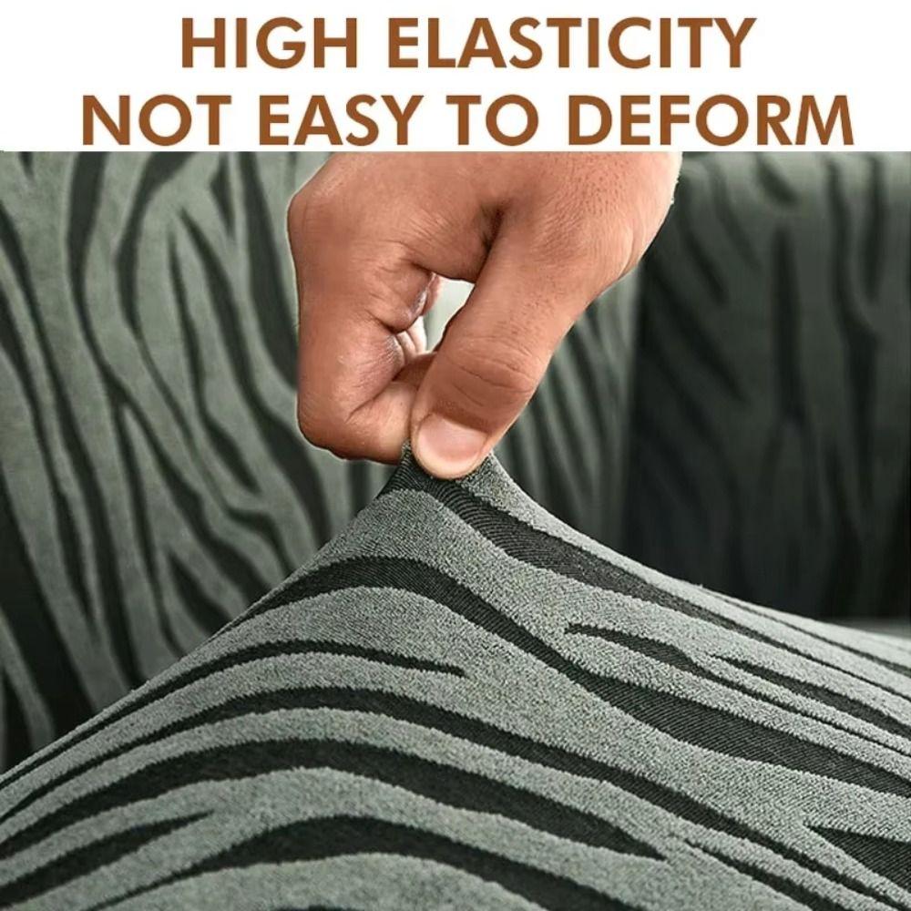 Stretch Fabric Full Cover Sofa Cover Sea Wave Pattern Dustproof Sofa Cover  Home Decoration