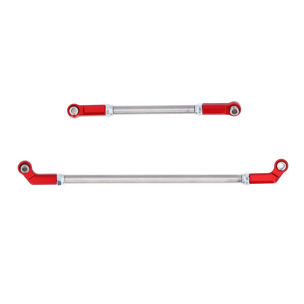 RC Linkage Links Rod Set 104mm Steering Pullrod Servo Rod 7mm Ball Head Set for 1 10 VP F10 Phoenix Axle Bridge Red