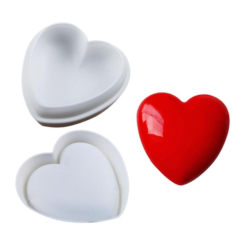 Multiple Size Silicone Heart Cake Molds Heart Shape Silicone Baking Tray Easy Demold Cake Molds for DIY Baking Creation