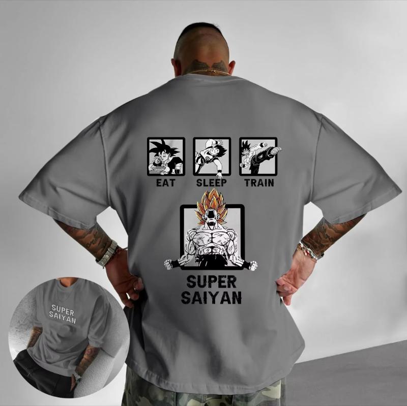 2026 Summer Dragon Ball Compilations Retro Highquality Cotton Mens Tshirts Son Goku Unisex Childrens Casual Short Sleeves