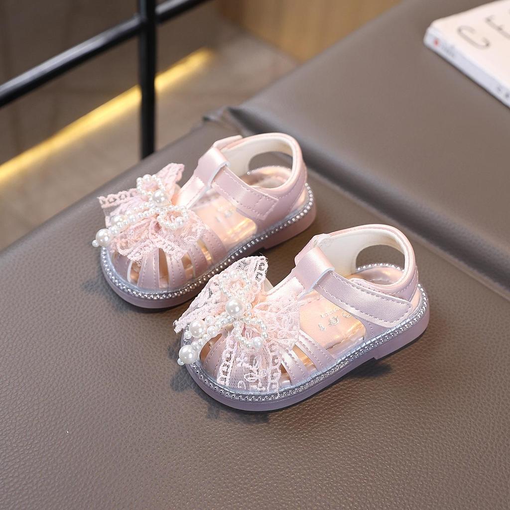 Sommer-Sandalen mit geschlossenem Zeh für Kleinkind-Mädchen mit weichen Sohlen