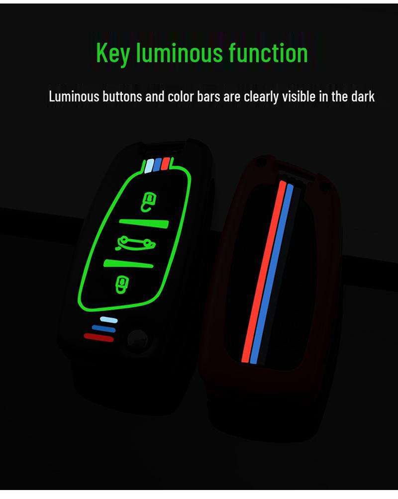 Dongfeng Peugeot Key Case for Models 207, 301, 308, 408, 508, and 3008 with Logo.