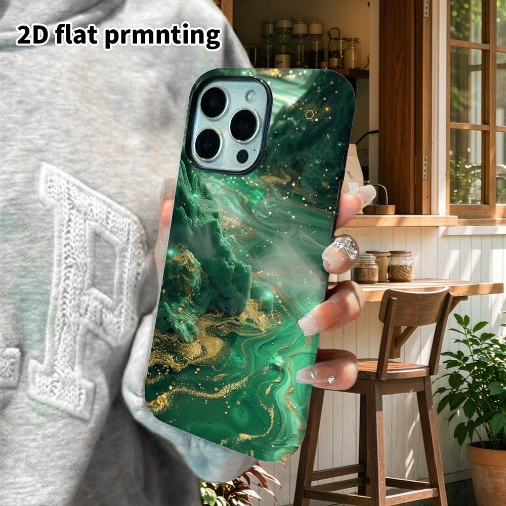 Phone Case: 2D Flat Suitable for iPhone 18, 17, 16, 15, 14, 13 Pro Film Protective Case, Couple Style, Landscape Illusion, Christmas and Halloween Gif