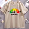 Lustiges T-Shirt mit niedrigem Cortisolspiegel Baumwolle Atmungsaktives T-Shirt Ultra Weich Rundhals Kurzarm Shirt Perfekt für Männer & Frauen