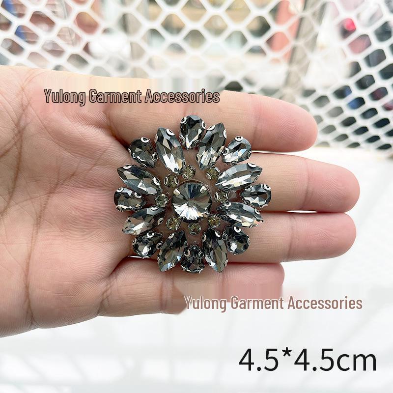 White Rhinestone DIY Hotfix Adhesive Fabric for Crystal Ornaments & Shoe Box Decorations