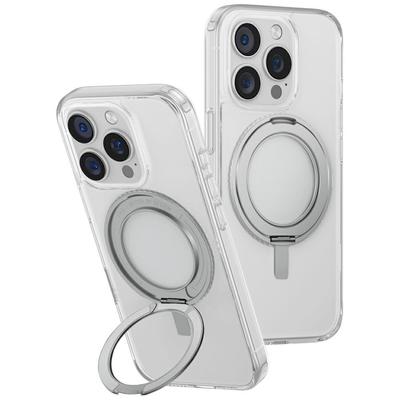 Custodia per iPhone 16 Pro UNIQ con Supporto Rotante Trasparente