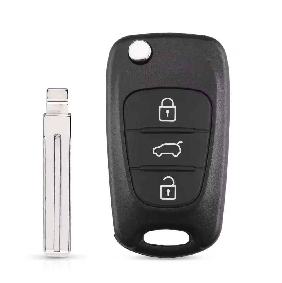For Hyundai I20 I30 Ix35 I35 Accent For Kia K2 K5 Rio 3 Picanto Ceed Cerato Sportage 3 Buttons Flip Remote Car Key Shell Case