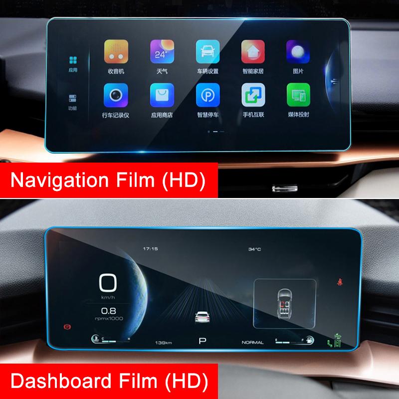 For Haval H6 3rd Gen GT  2024 2024 2024 2024 PHEV Car GPS Navigation Tempered Film Dashboard Display Screen Protector Sticker