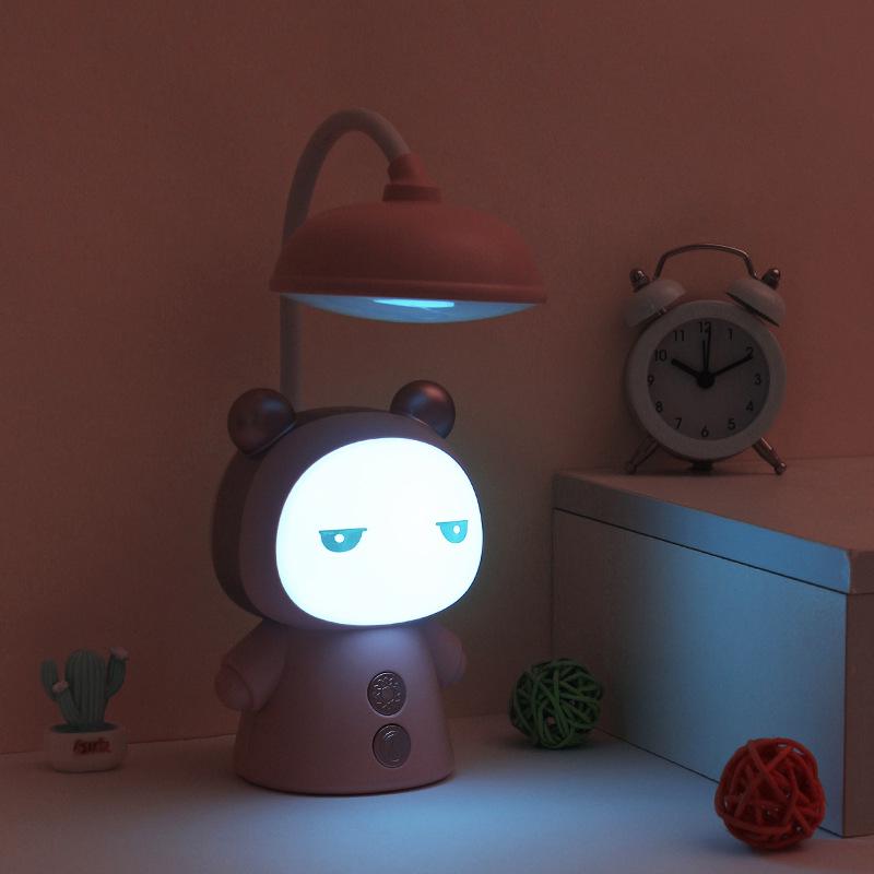Cartoon LED Eye-Protection Rechargeable Desk Lamp & Night Light