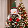 Elk Snowman Hugger Tree Decor Cartoon Santa Claus Reindeer Tree Topper  Christmas