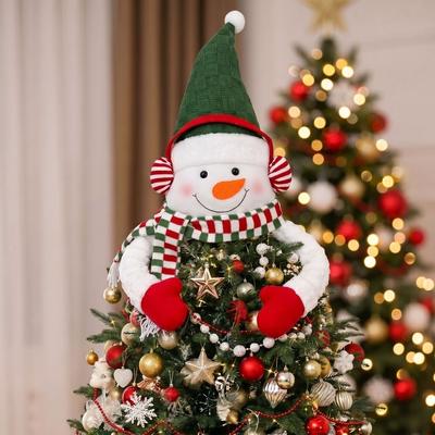 Elk Christmas Tree Top Decorations Scarf Design Hugs The Xmas Trees Doll  New Year