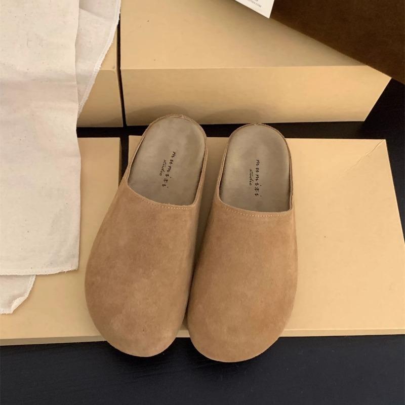 A New Style of Retro Shoes for Women, Thick-soled, Headband, Half-slippers, and A Pair of Slippers for The Lazy